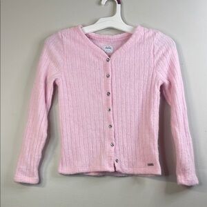Justice Girls Pink Cardigan Sweater Size Medium (10) #10